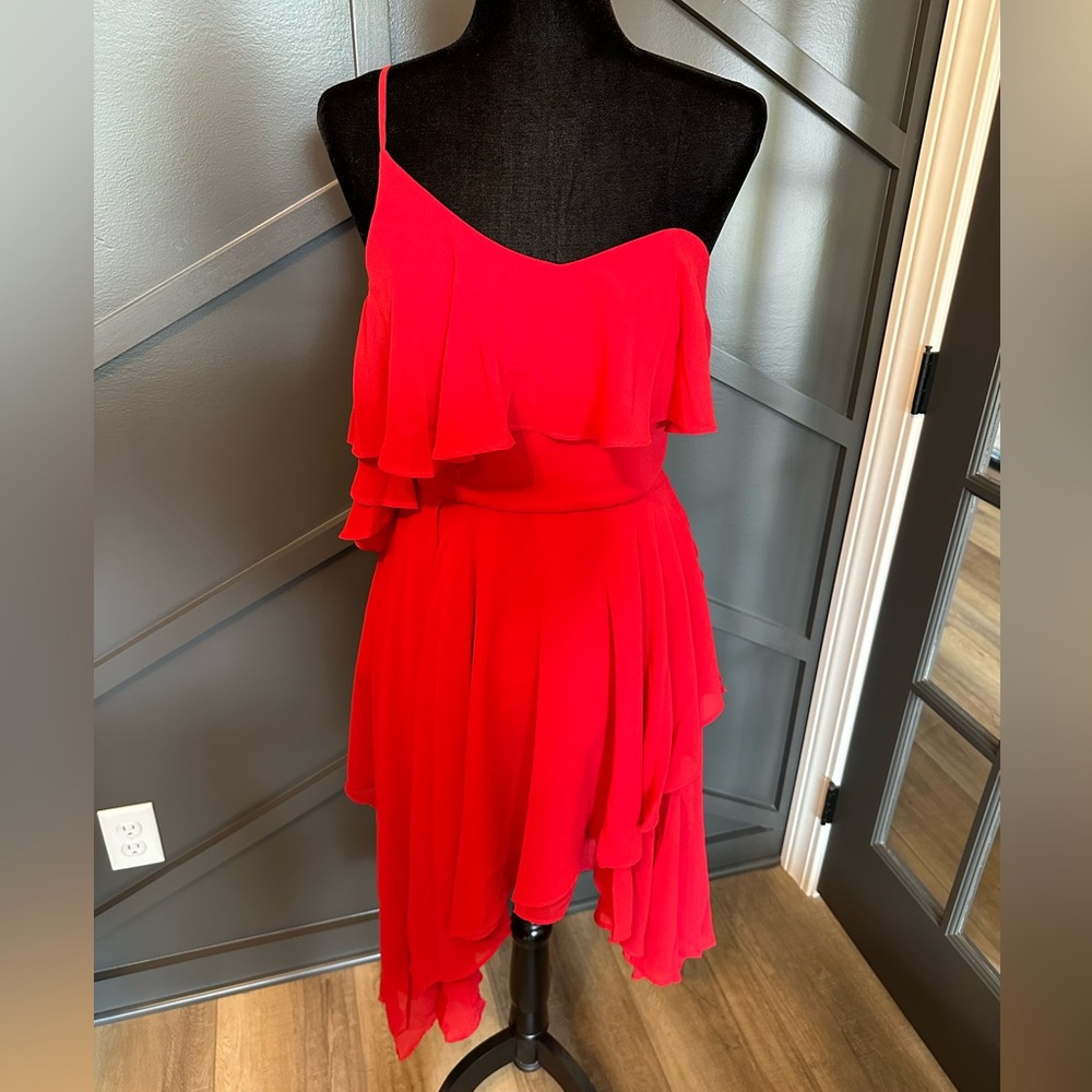 Keepsake Downtown Dress in Red